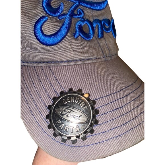Vintage Ford Genuine Parts Snap Back Ball Cap Hat With Bottle Opener - Picture 5 of 5